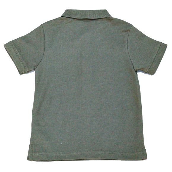 Olive Green  Basic Polo Shirt