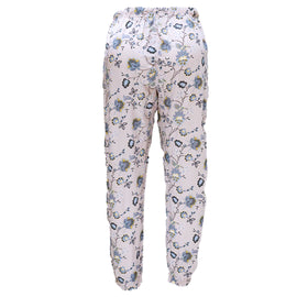 Beige Woven Pajama Bottom - 0