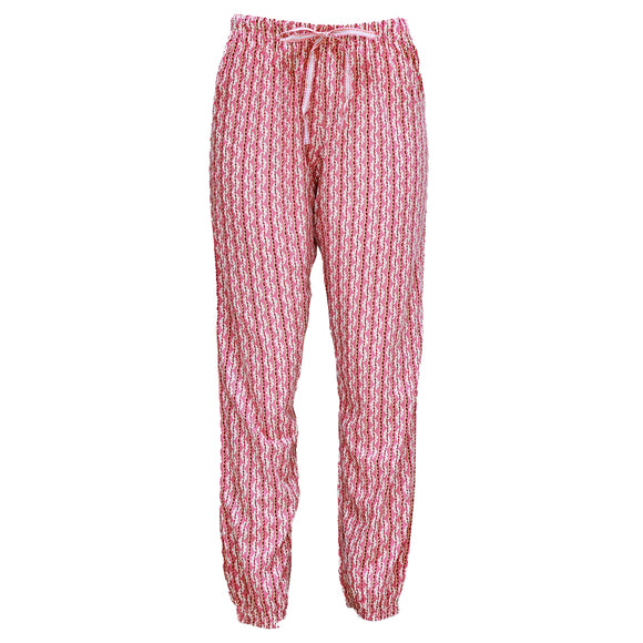 Red Woven Pajama Bottom
