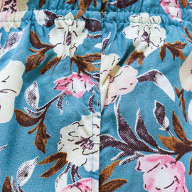 Blue Woven Pajama Bottom - 0