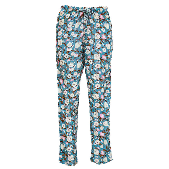 Blue Woven Pajama Bottom