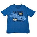 Dark Blue Racing Printed Short Sleeve T Shirt-1