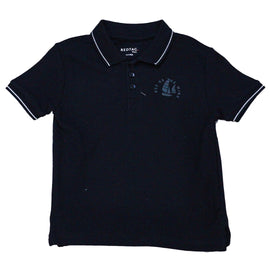 Black Pique Shortsleeve Polo