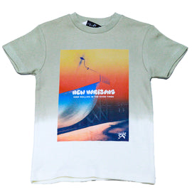 Olive Tie And Dye Printed T Shirt