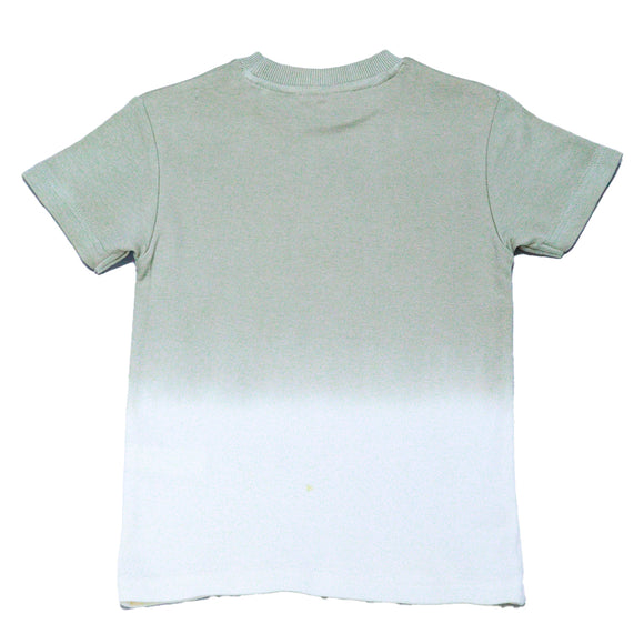 Olive Tie And Dye Printed T Shirt
