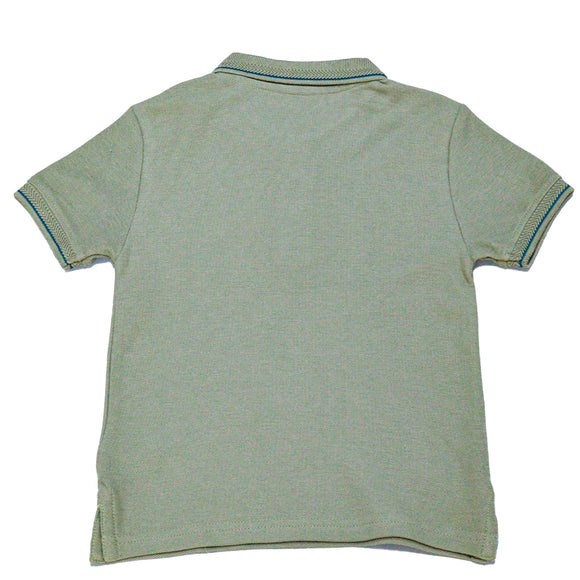 Olive Green Pique Shortsleeve Polo Green 3 4 Years