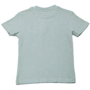 Sage Green Pocket Paneled Short Sleeve T Shirt-3