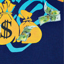 Navy Money Is Everything Graffiti S S Graphic Tee Navy-2