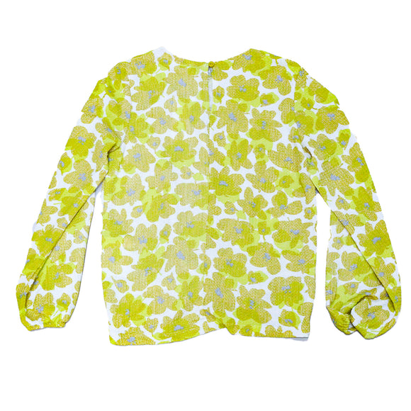 MUSTARD AOP L S FRONT KNOT TOP ASSORTED 11 12 YEARS