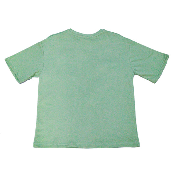 SAGE OVERSIZE TOP WITH CROCHET GREEN 15 16 YEARS