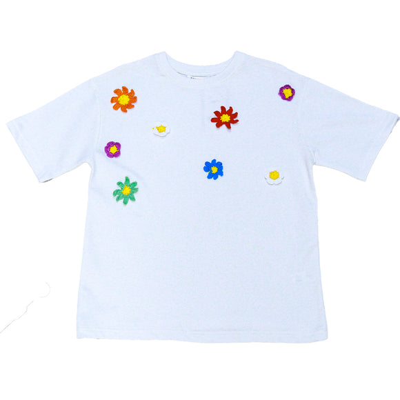 WHITE OVERSIZE TOP WITH CROCHET WHITE 11 12 YEARS