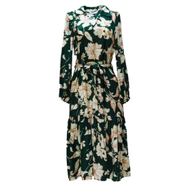 V NECK LONG SLEEVE DRESS ASSORTED