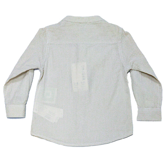 BEIGE SEERSUCKER LS SHIRTS