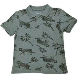 Sage Green Skate Aop Polo Green 6 7 Years