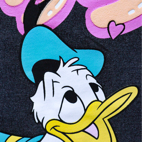 Navy Mickey Embroidered T