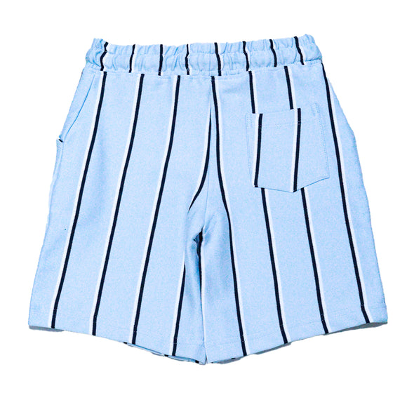 Blue Stripe Polo Shirt And Shorts Set Blue 3 4 Years