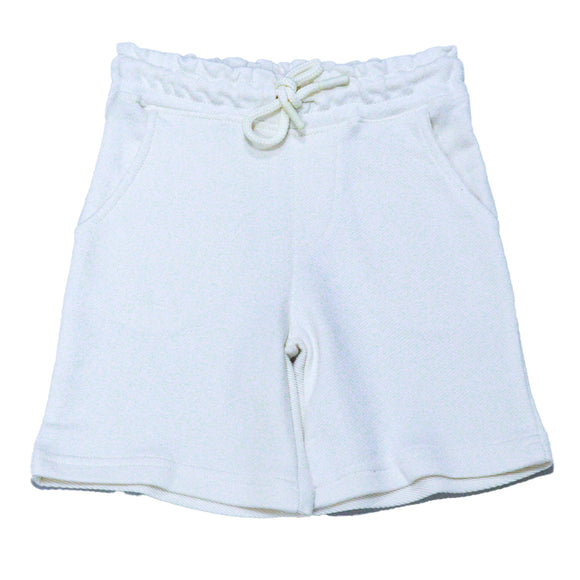 Cream Jacquard Bravo Paneled T Shirt And Shorts Set Cream 3 4 Years