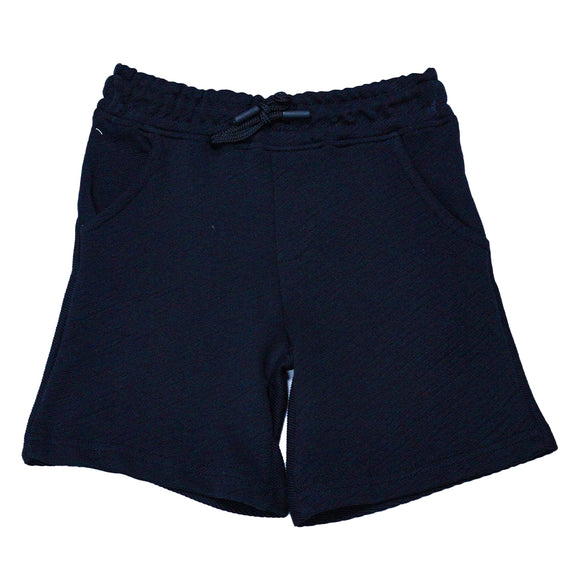 Black Jacquard Skate Paneled T Shirt And Shorts Set Black 5 6 Years