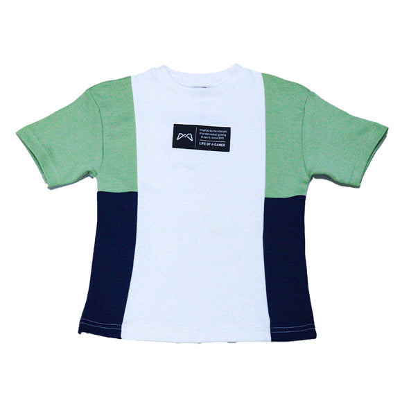 Mint Green Paneled T Shirt And Shorts Set Mint 6 7 Years