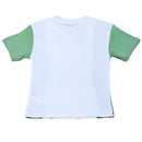 Mint Green Paneled T Shirt And Shorts Set Mint 6 7 Years-3