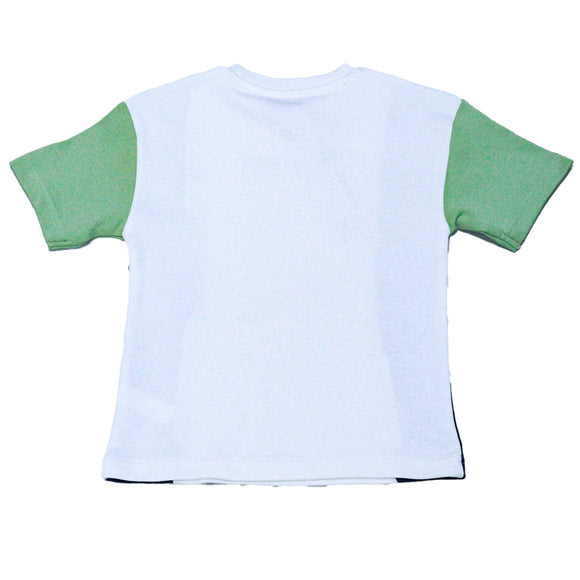 Mint Green Paneled T Shirt And Shorts Set Mint 6 7 Years