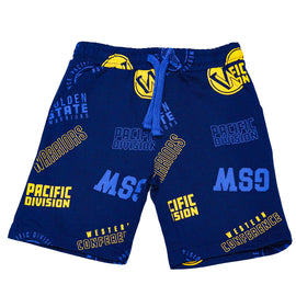 Navy Nba Gsw Aop Shorts Navy 7 8 Years
