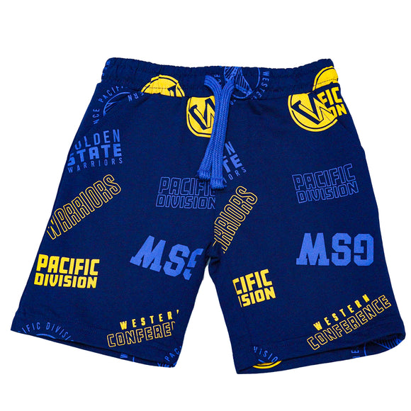 Navy Nba Gsw Aop Shorts Navy 7 8 Years