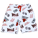 White Nba Chicago Bulls Aop Shorts White 5 6 Years-1