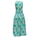 PALE GREEN SLEEVELESS LONG DRESS-3