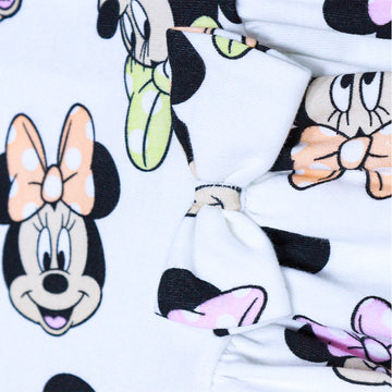 Ivory Minnie All Over Print Knit Long Sleeve Dress Ivory REDTAG