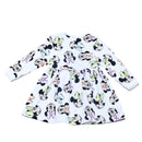 Ivory Minnie All Over Print Knit Long Sleeve Dress Ivory-3
