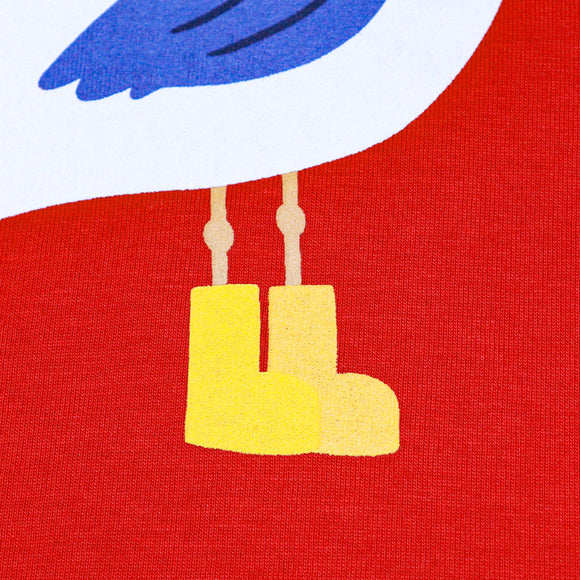 RED BIRD TSHIRT RED 18 24 MONTHS