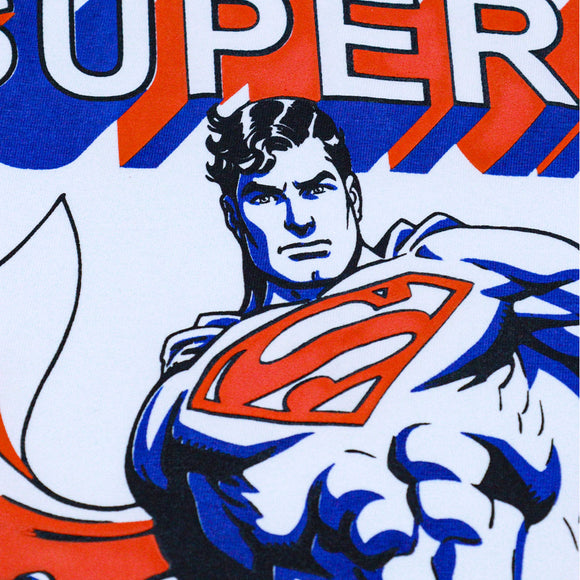 White Superman Tee