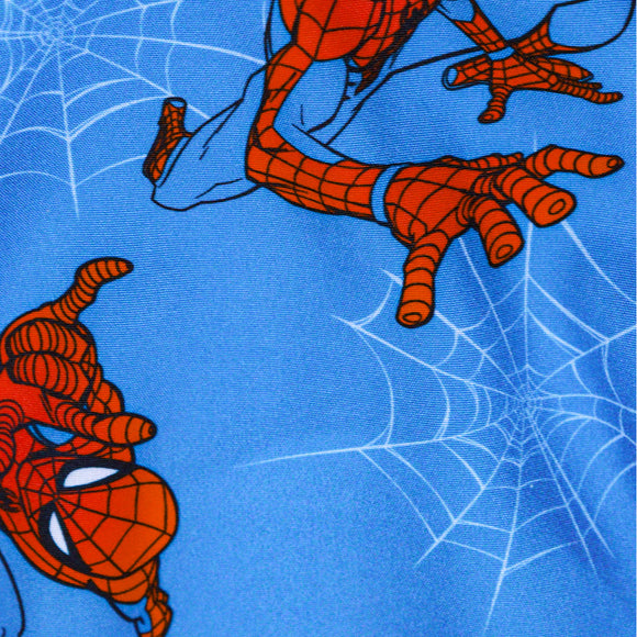 Blue Spiderman Aop Swim Shorts
