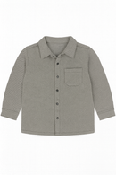 Boys Junior 2 Pcs Grey Shirt With T Shirt-2
