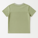 Assorted  Paneled Short Sleeve T Shirt-3