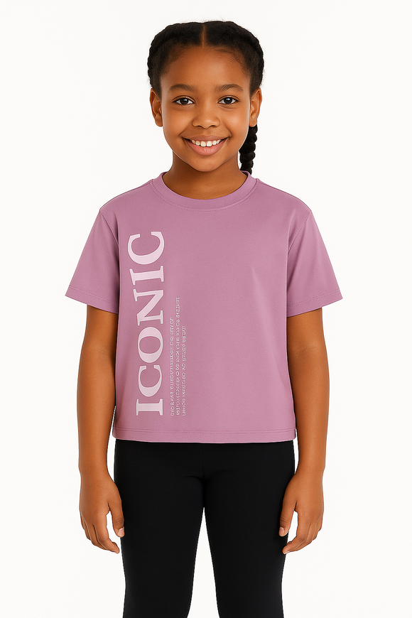 Pink Highneck Scuba Top Pale Pink