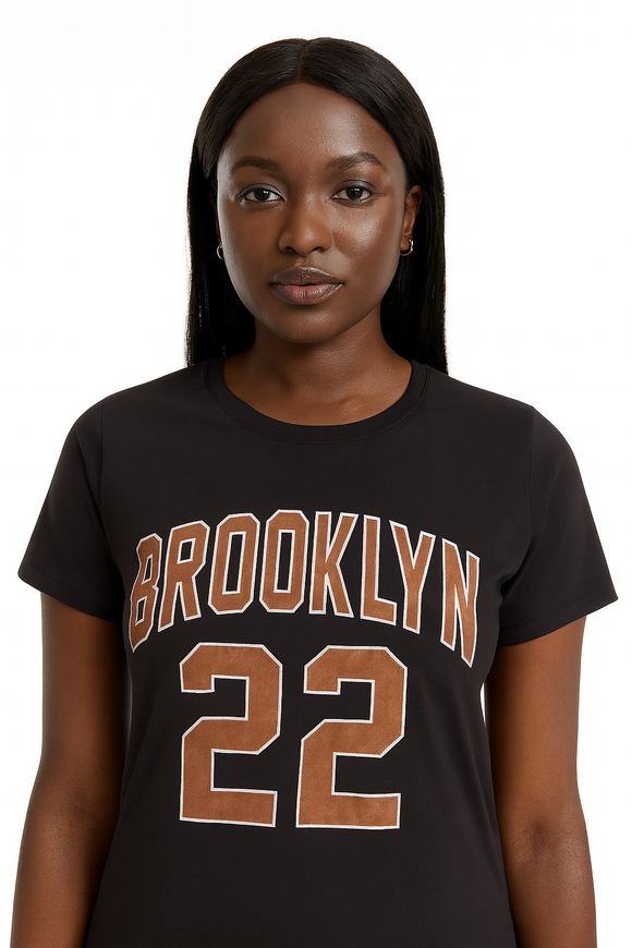 Charcoal Printed T Shirt