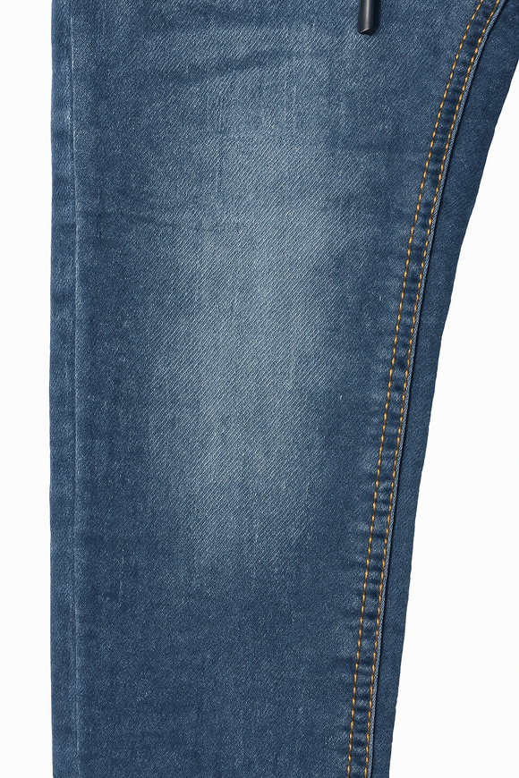 Dark Wash Knitted 5 Pocket  Pullon Jeans.