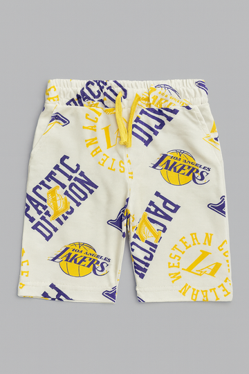 Off White Nba Lakers Aop Shorts REDTAG