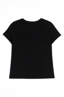 Black Varsity Printed T Shirt-3