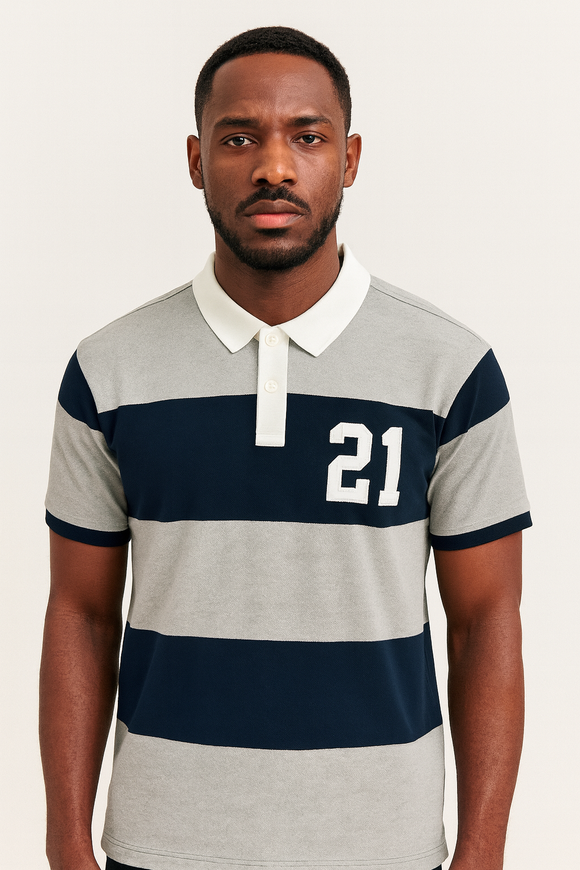 Autostripe Pique Polo  Rugby  Assorted