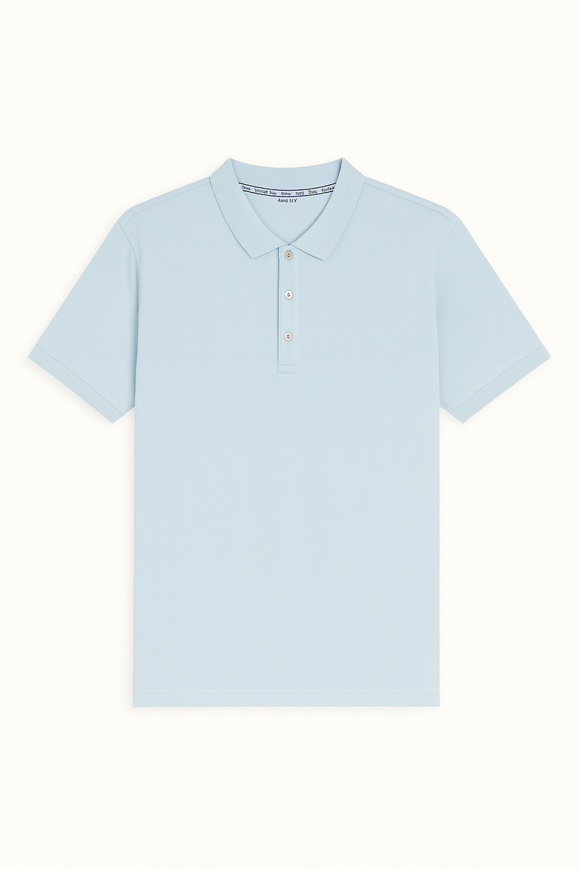 Solid Polo Shirt Sky Blue