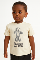 Boys Junior Minecraft Beige T Shirt-1