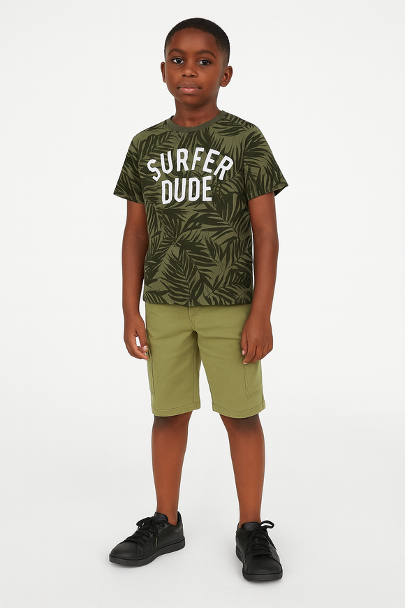 Olive Cargo Shorts
