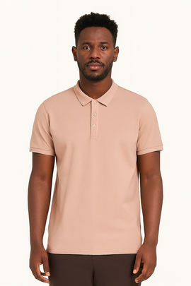 Solid Polo Shirt Pale Pink