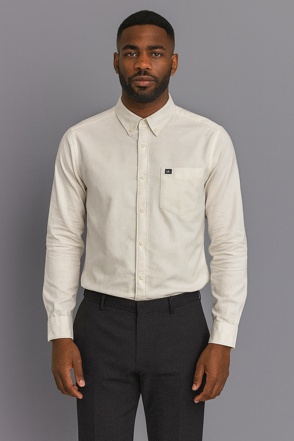 White Mens Casual Shirt