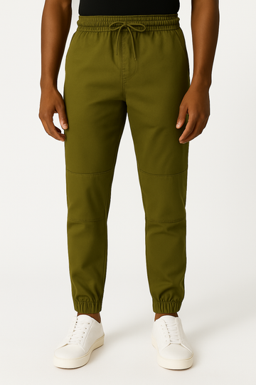 Olive Green Grament Jogger Dark faded Green