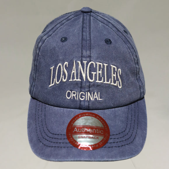 Denim Cap With Embroidery Text