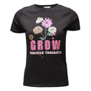 Black Embellished T Shirt-1